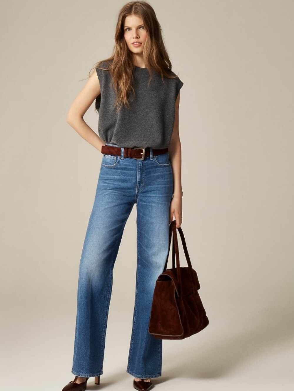 J.Crew Denim Trouser High Rise Semi Stretch Jeans Pants